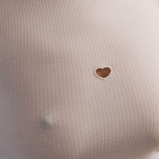 Heart Tee Shirt in Undyed