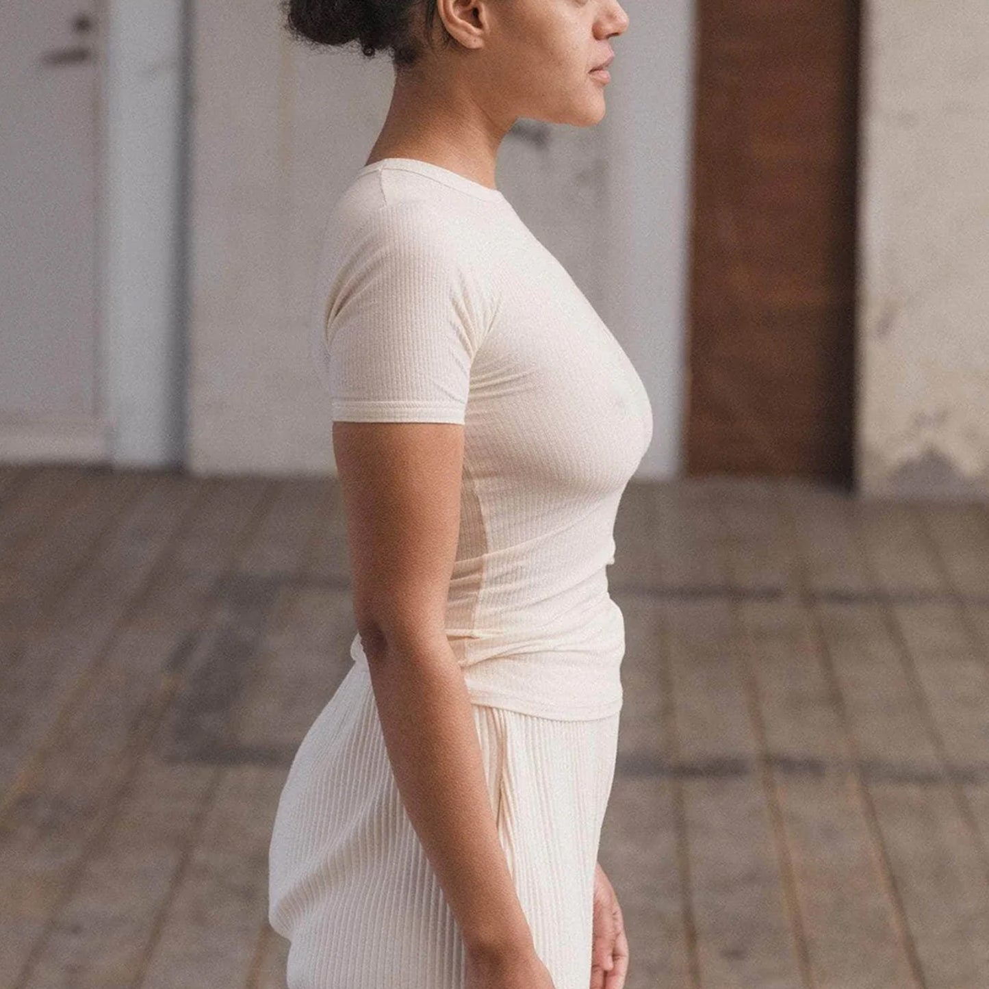 Heart Tee Shirt in Undyed