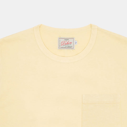 Heavy Duty S/S Pocket Tee in Lemon