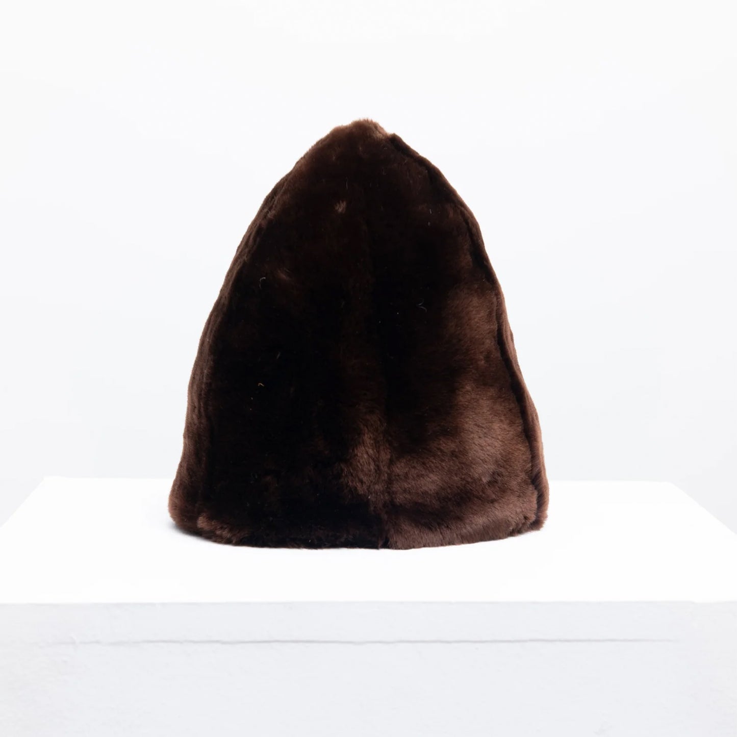 Straight Hair High Peak Hat in Pecan