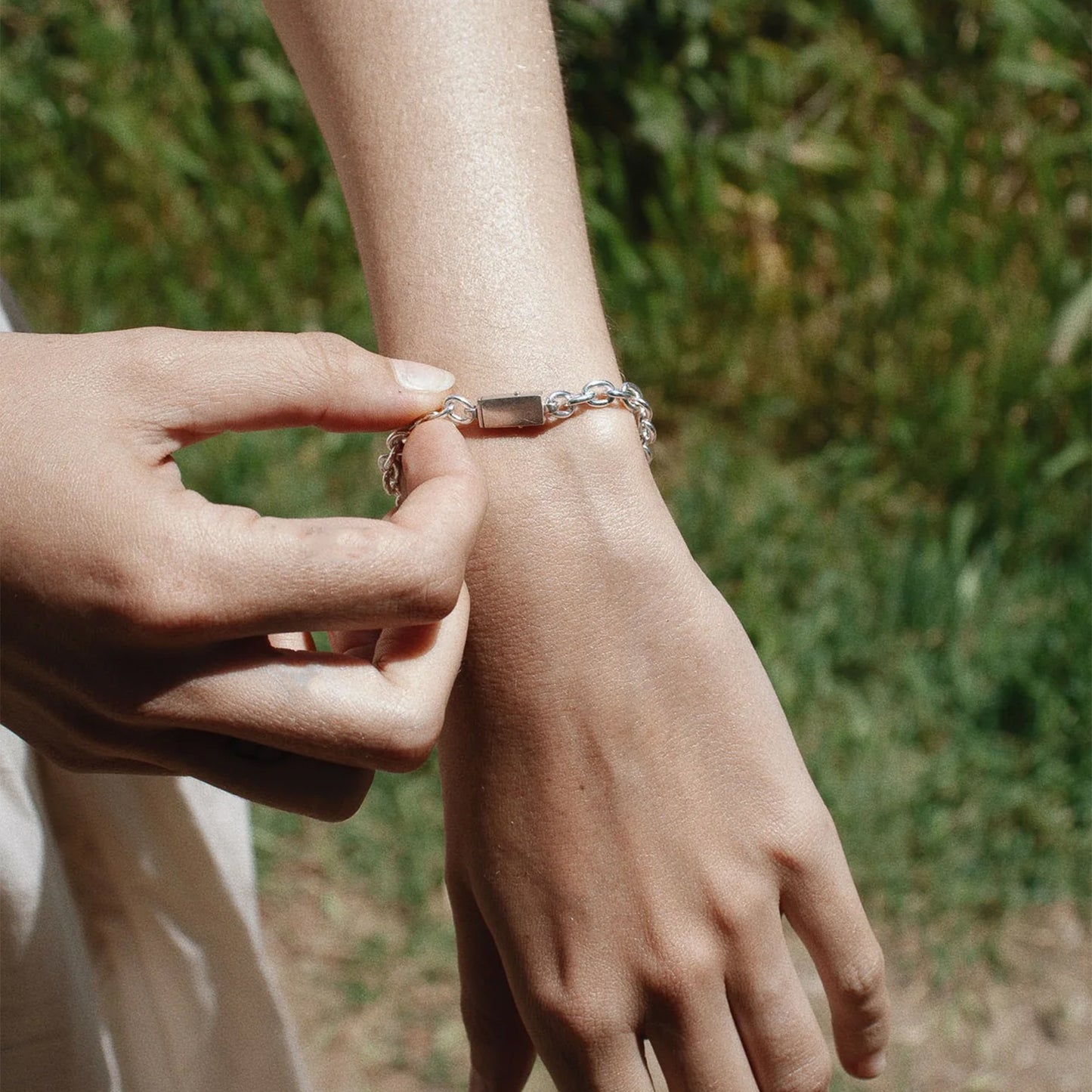 ID Box Lock Cable Bracelet