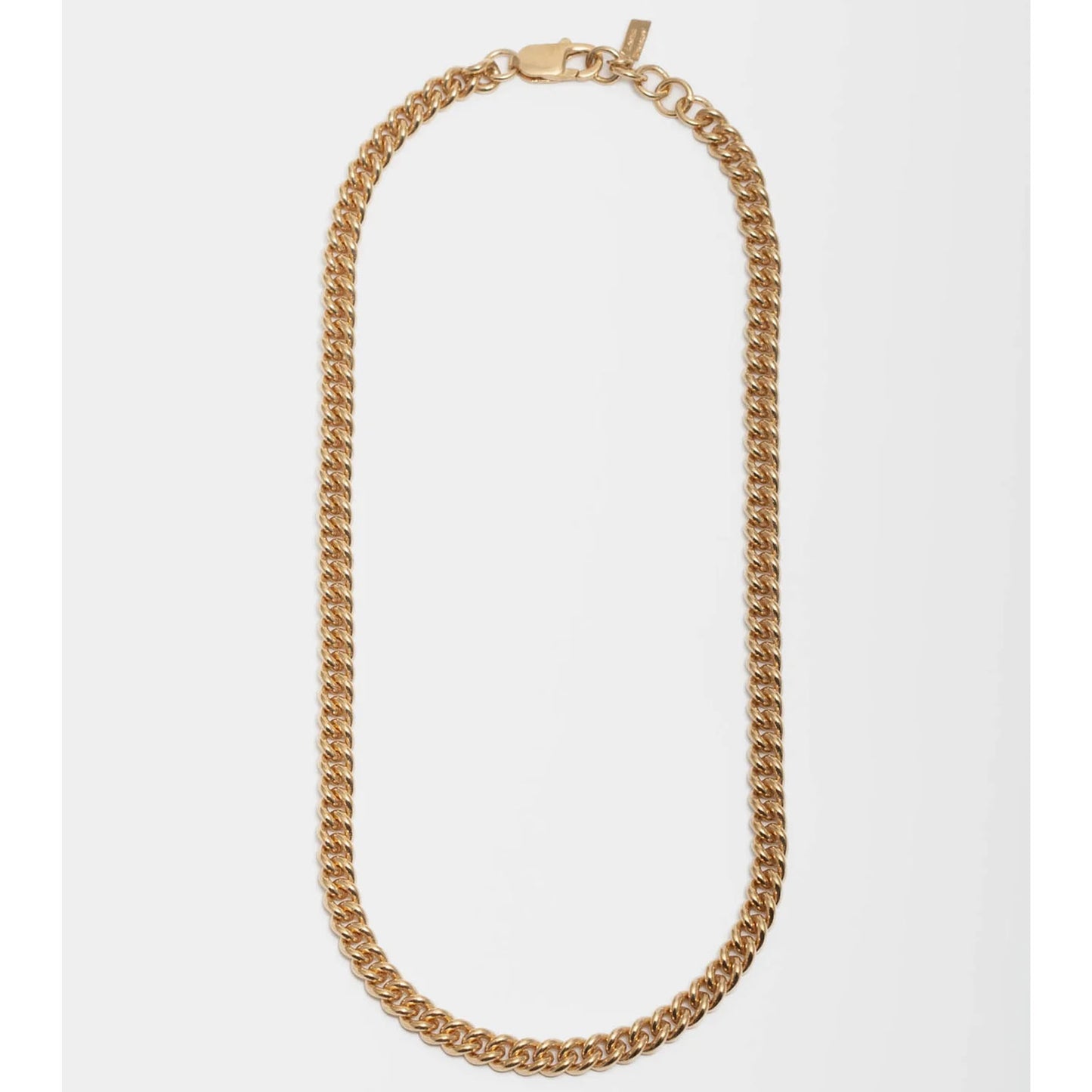 Industrial Curb Necklace in Vermeil