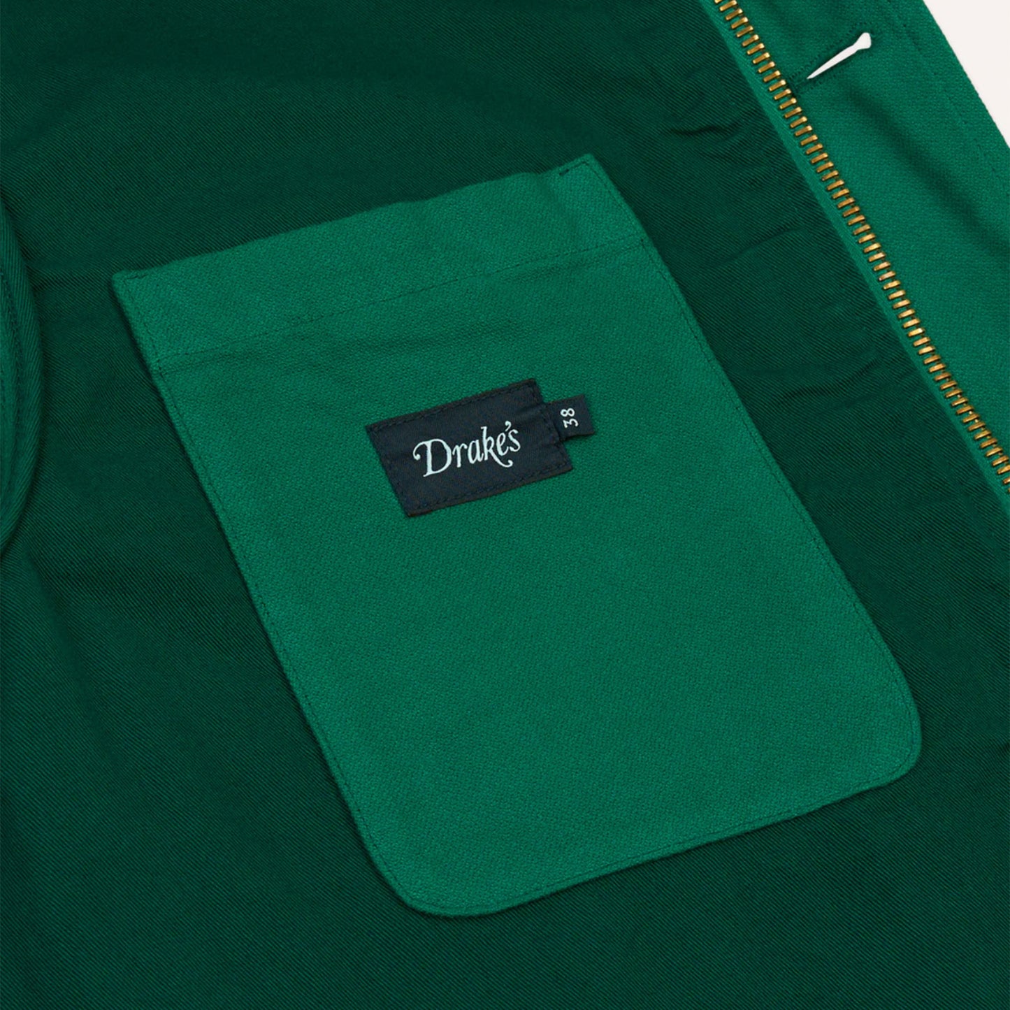 Military Blouson in Bottle Green