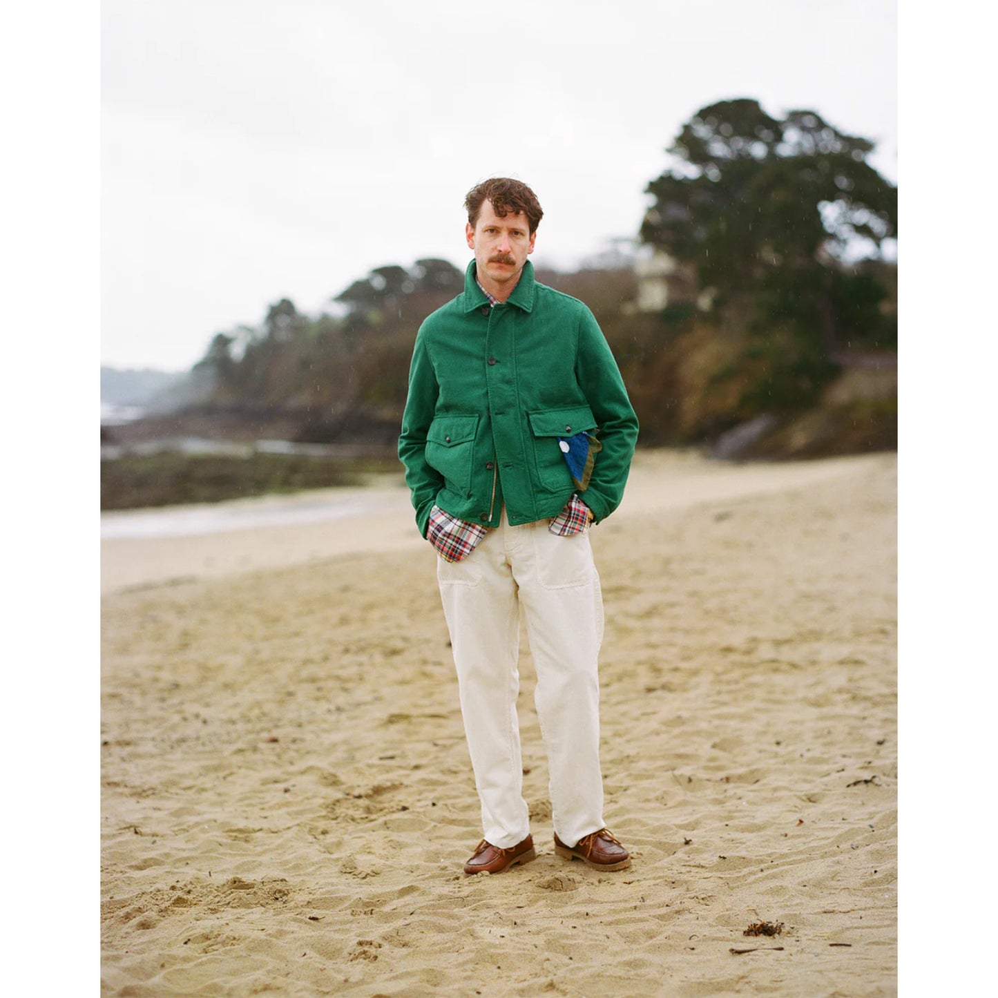 Military Blouson in Bottle Green