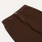 Japanese Selvedge Needlecord Five-Pocket Trousers in Brown