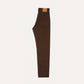 Japanese Selvedge Needlecord Five-Pocket Trousers in Brown