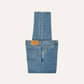 Japanese Selvedge Denim Five-Pocket Jeans in Bleach Wash