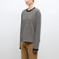 Japanese Striped Jersey Long Sleeve T-Shirt in Blue