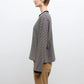 Japanese Striped Jersey Long Sleeve T-Shirt in Blue
