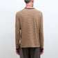 Japanese Striped Jersey Long Sleeve T-Shirt in Brown