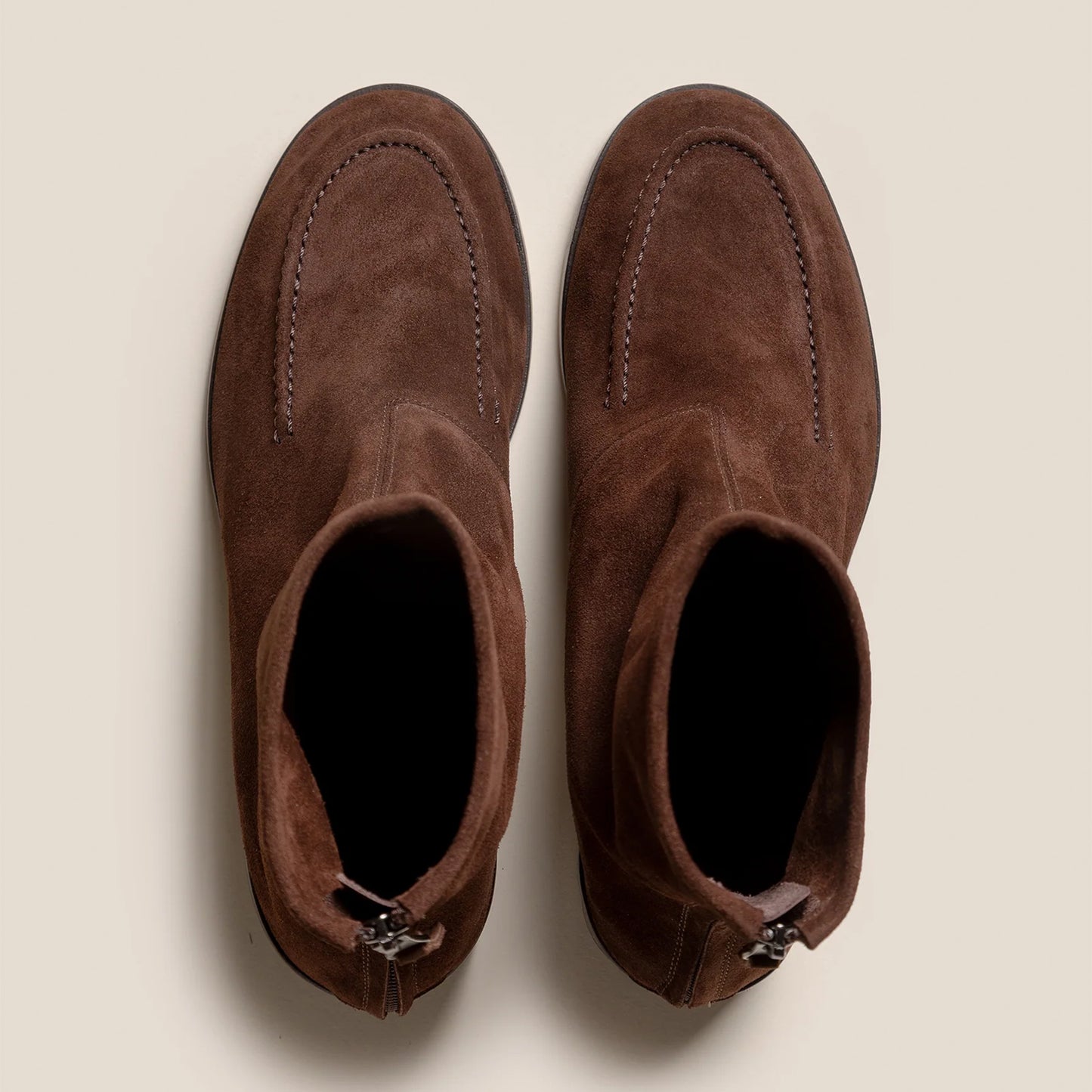 Juliol Calf Suede Boots in Dark Brown