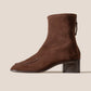 Juliol Calf Suede Boots in Dark Brown