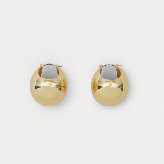 Large Keel Hoops in Gold