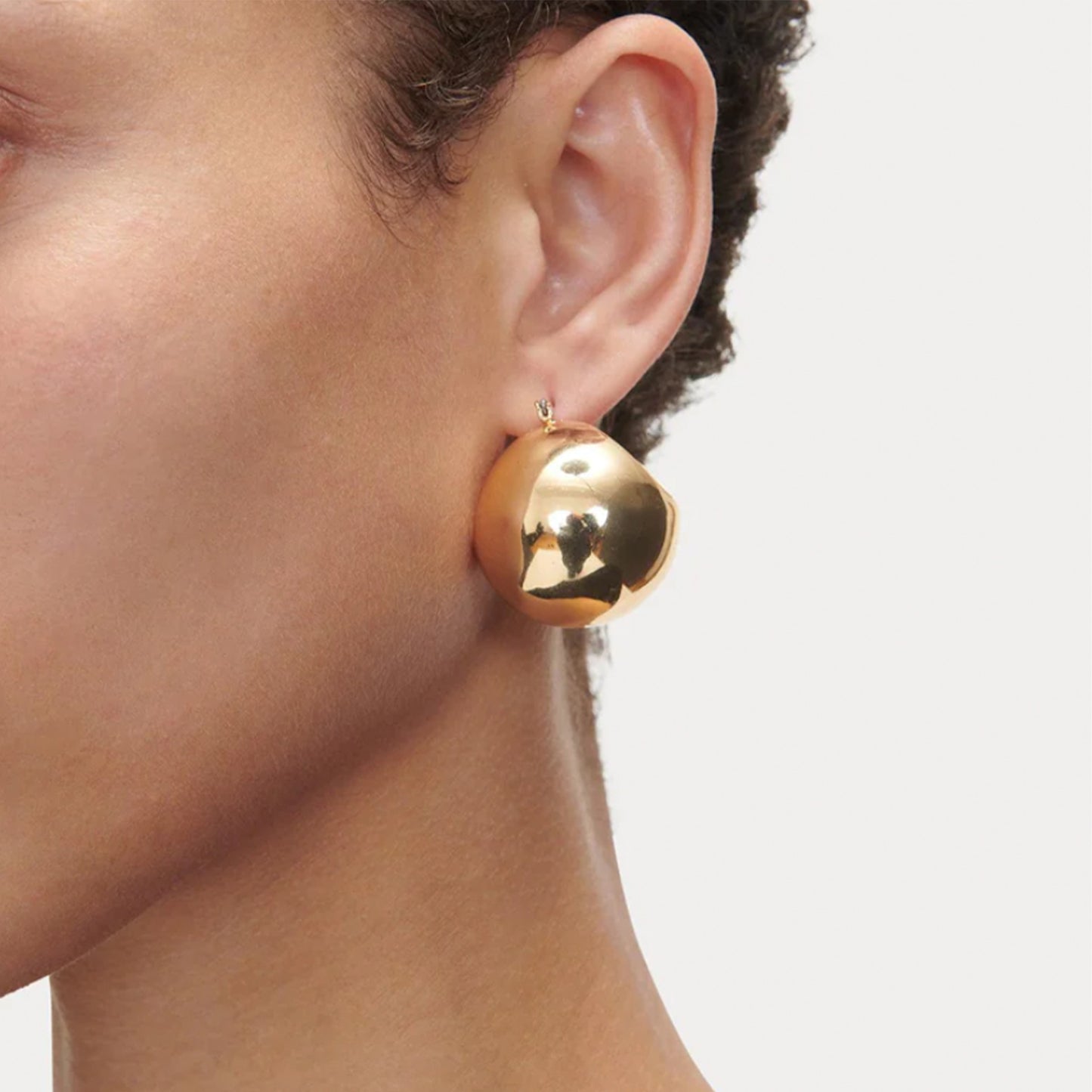 Large Keel Hoops in Gold