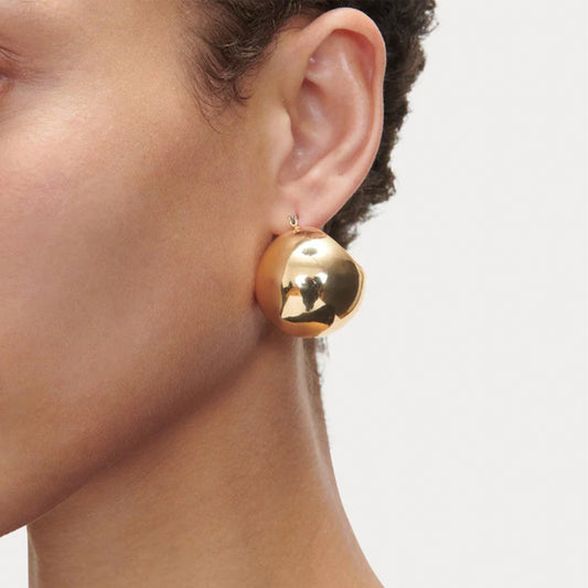 Large Keel Hoops in Gold