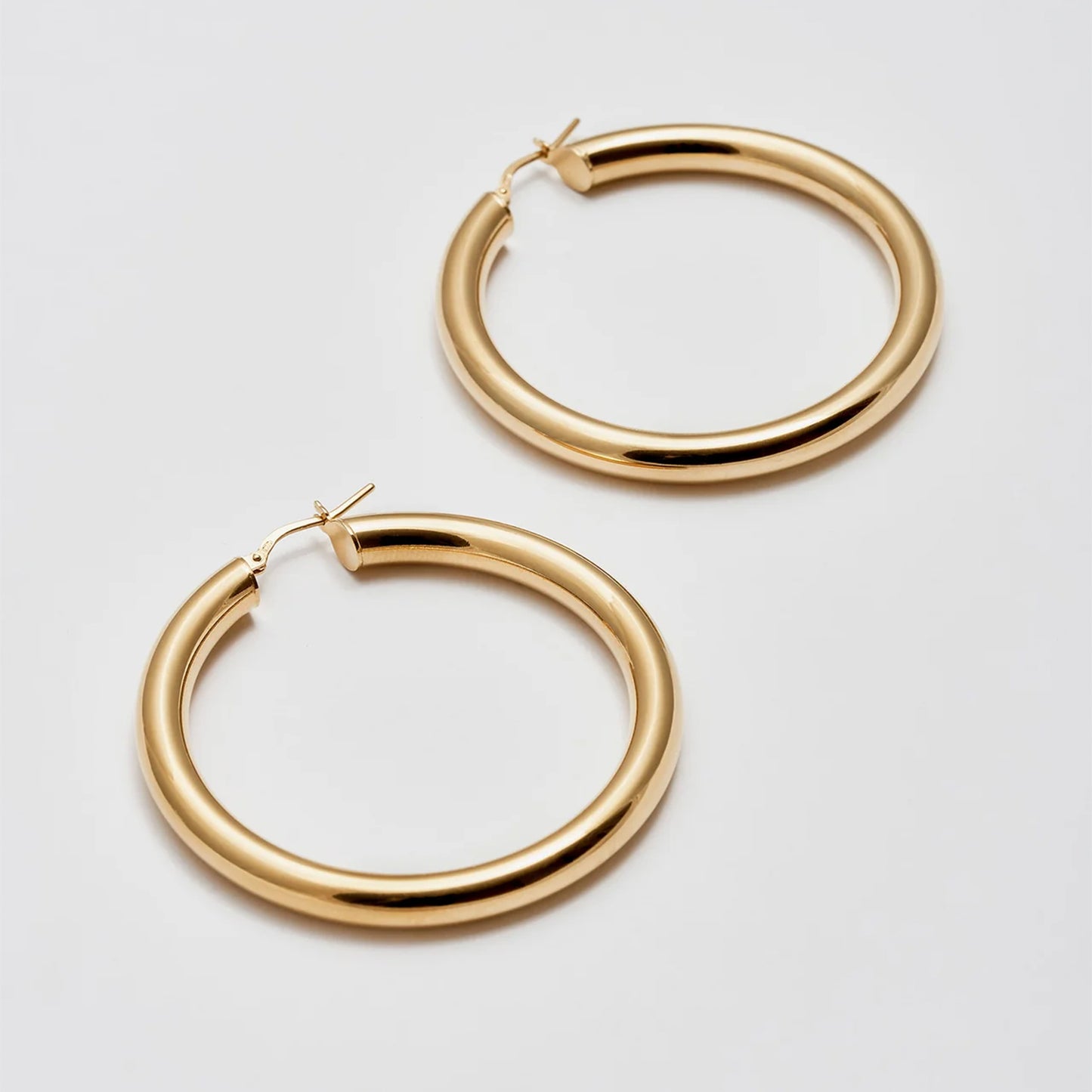 Large Tru Hoops in Vermeil
