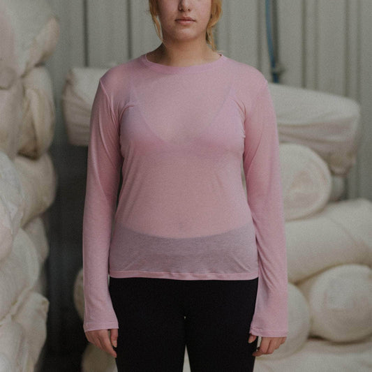 Long Sleeve Tee in Doro Pink