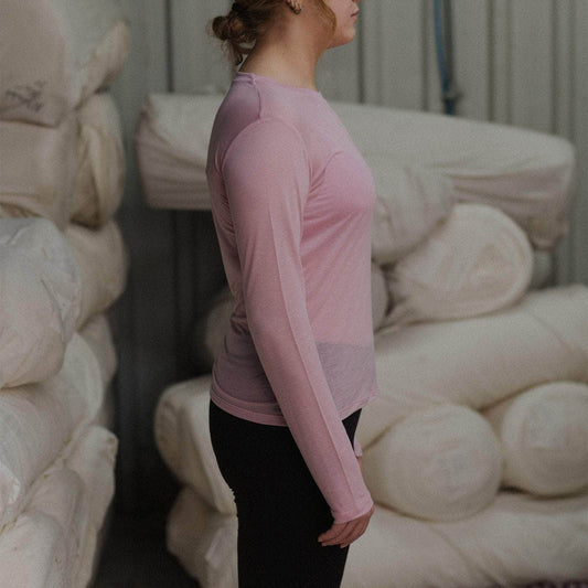 Long Sleeve Tee in Doro Pink