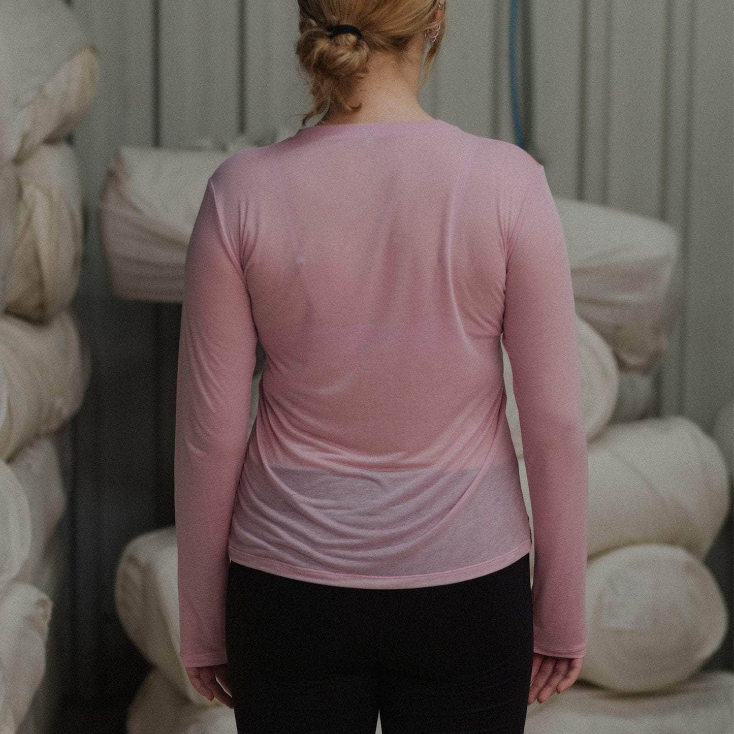 Long Sleeve Tee in Doro Pink