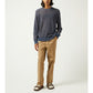 Marled Crewneck Sweater in Navy