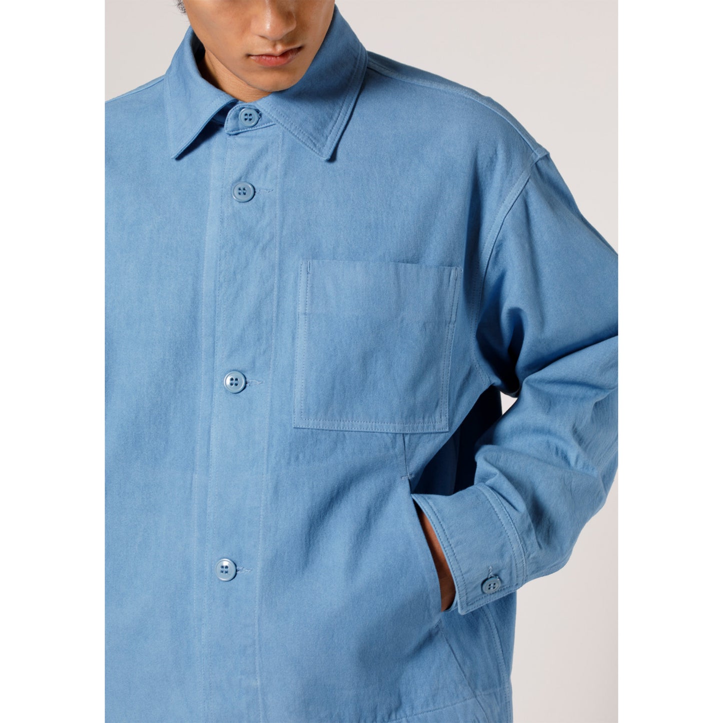 Lux Jacket in Washed Woad