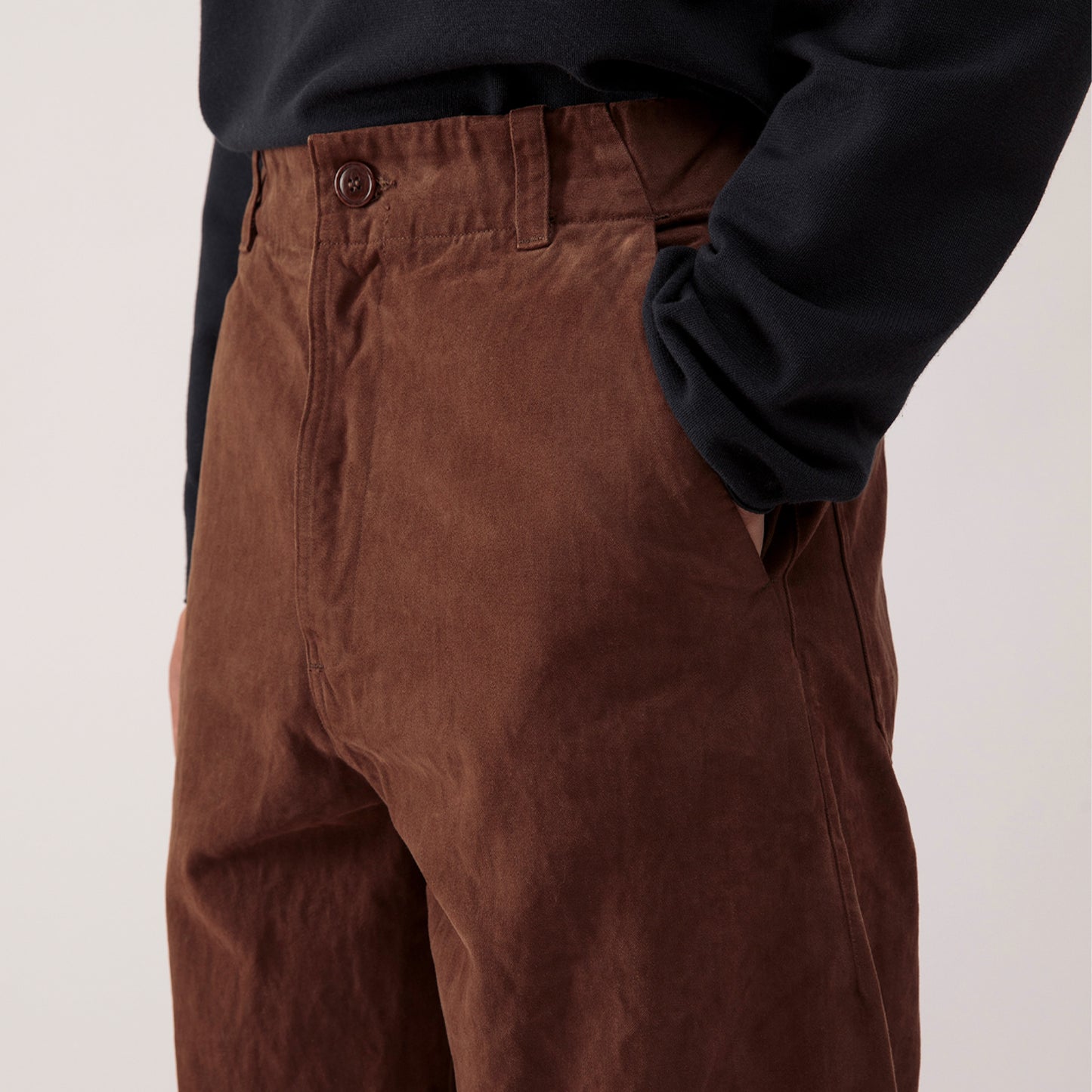 Lux Moleskin Trouser in Tobacco