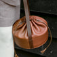 Leather Drawstring Collar Bag