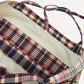 Madras Pacthwork Bag in Navy Yellow