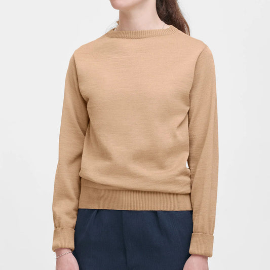 Marine Crewneck in Camel