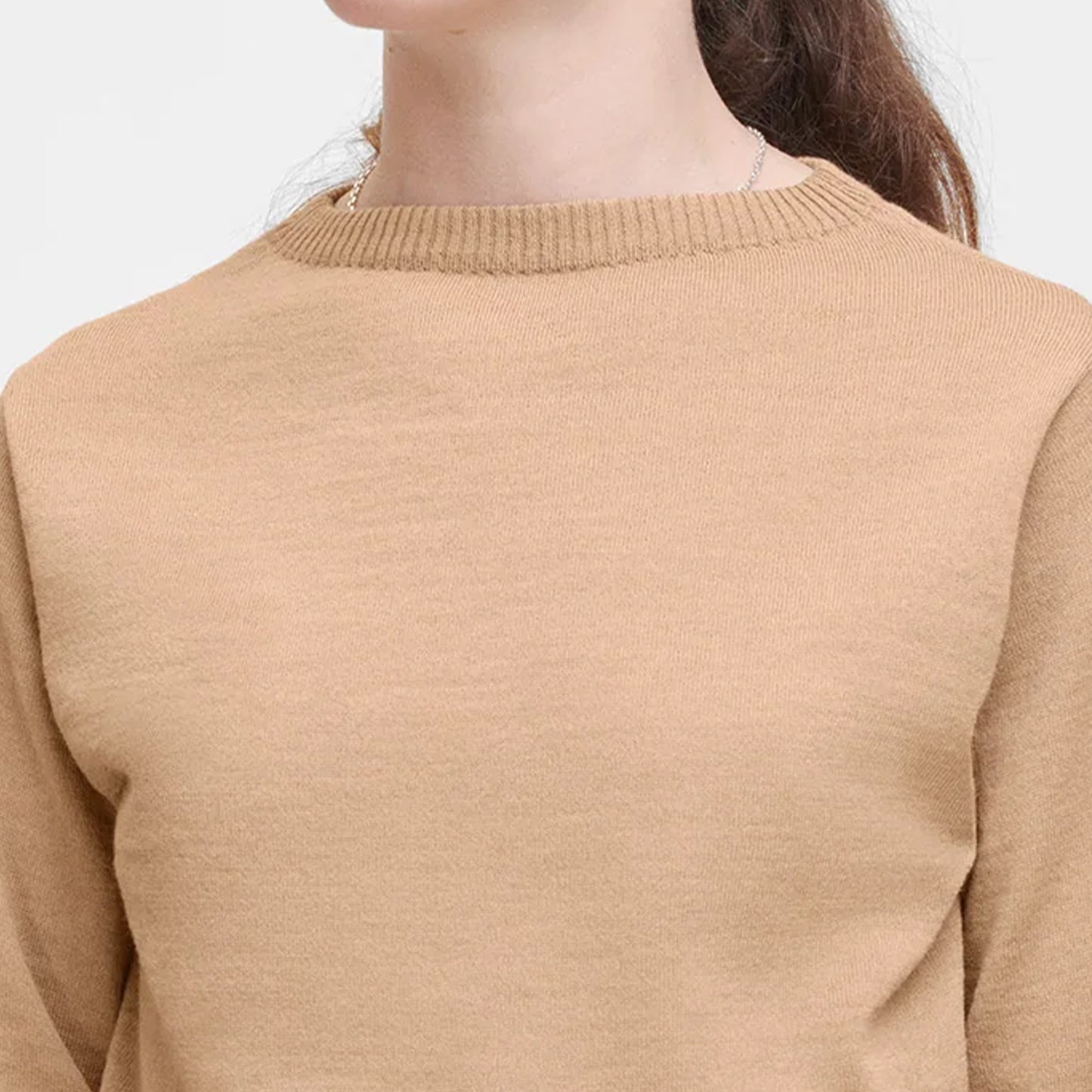 Marine Crewneck in Camel