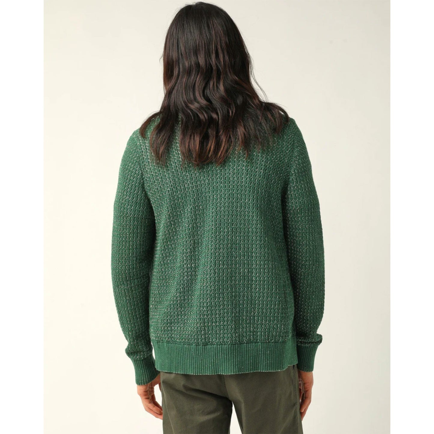 Marled Cardigan in Green