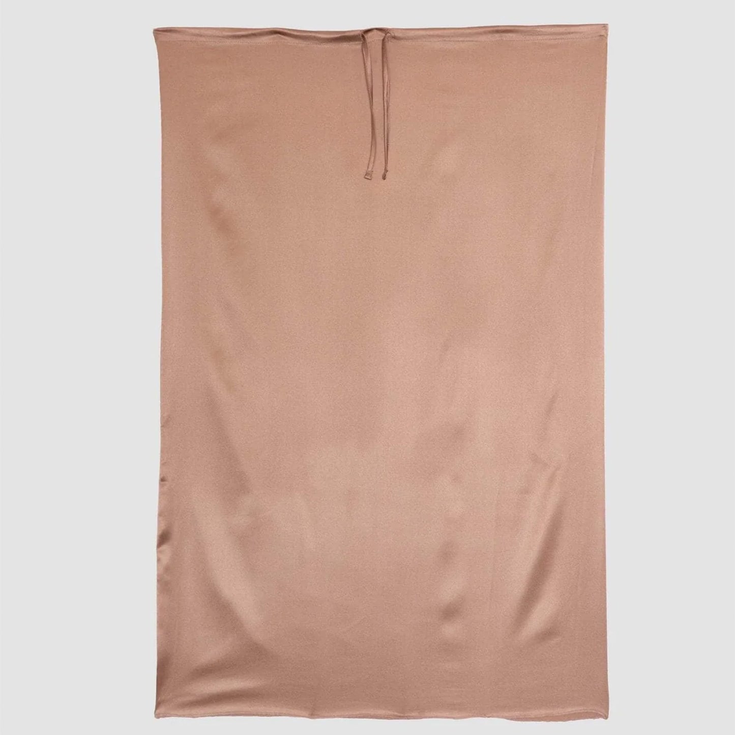 Max Silk Satin Skirt in Brown