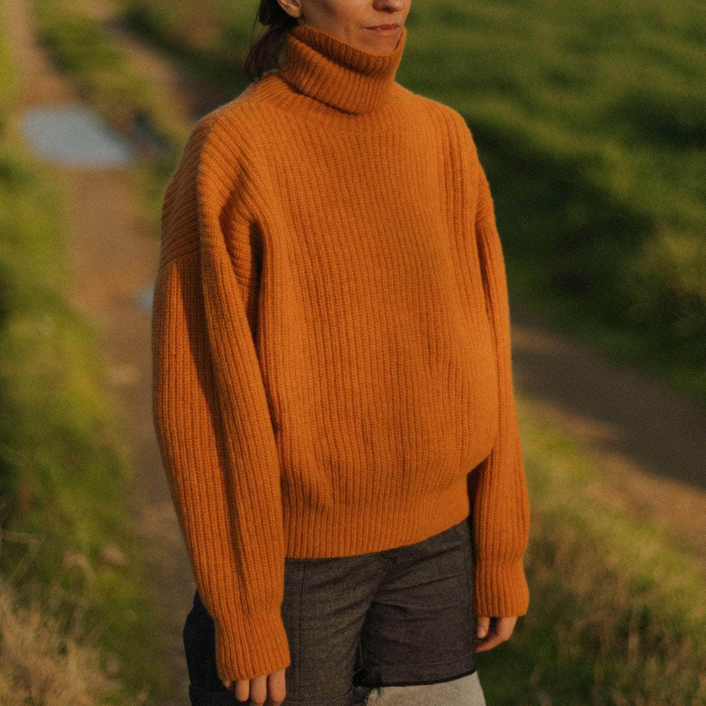 Mea Turtleneck in Clair Orange
