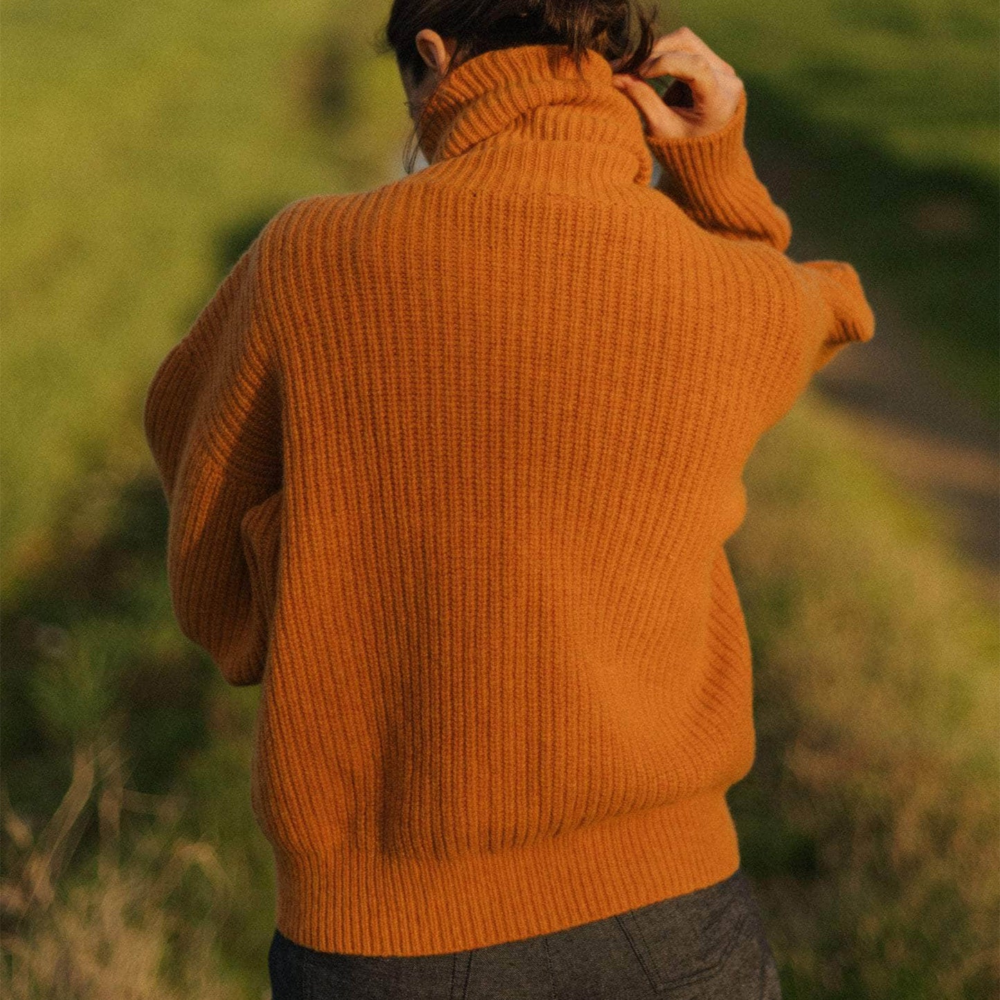 Mea Turtleneck in Clair Orange