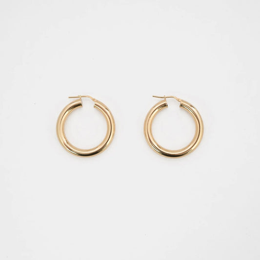 Medium Tru Hoops in Vermeil