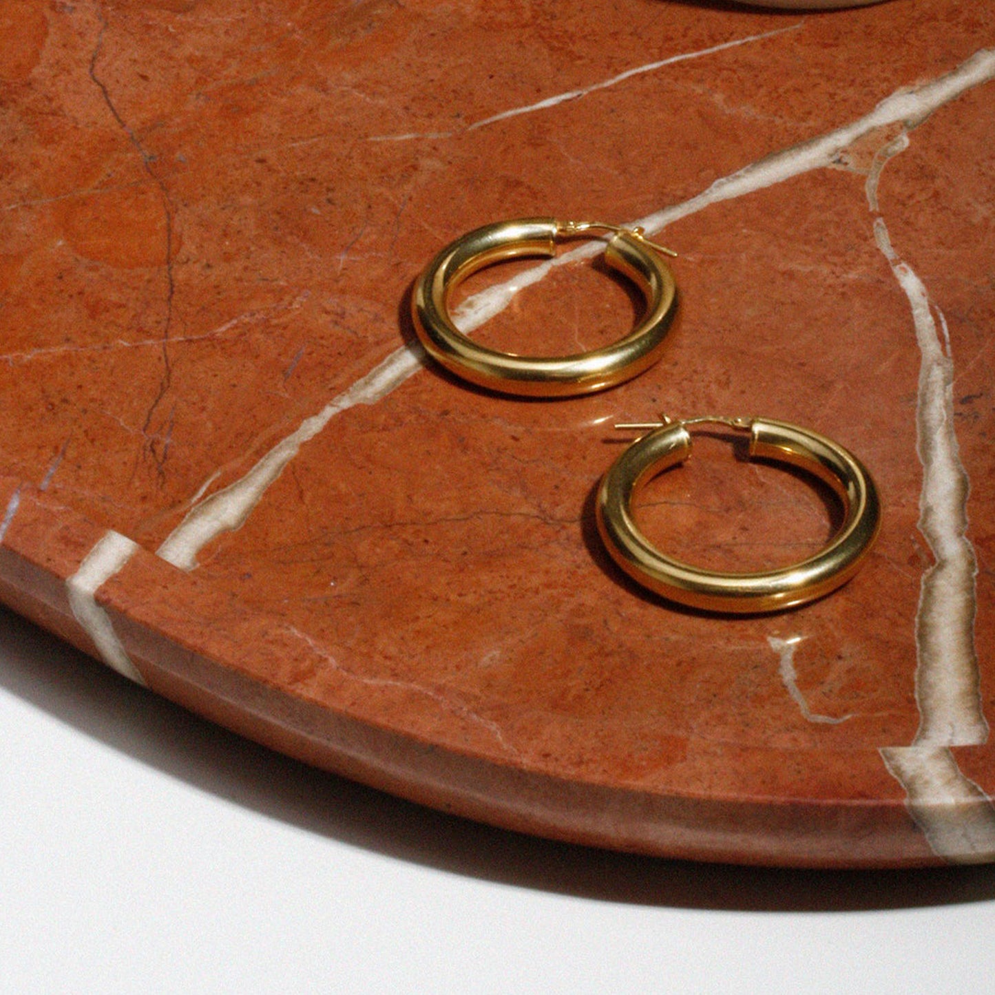 Medium Tru Hoops in Vermeil