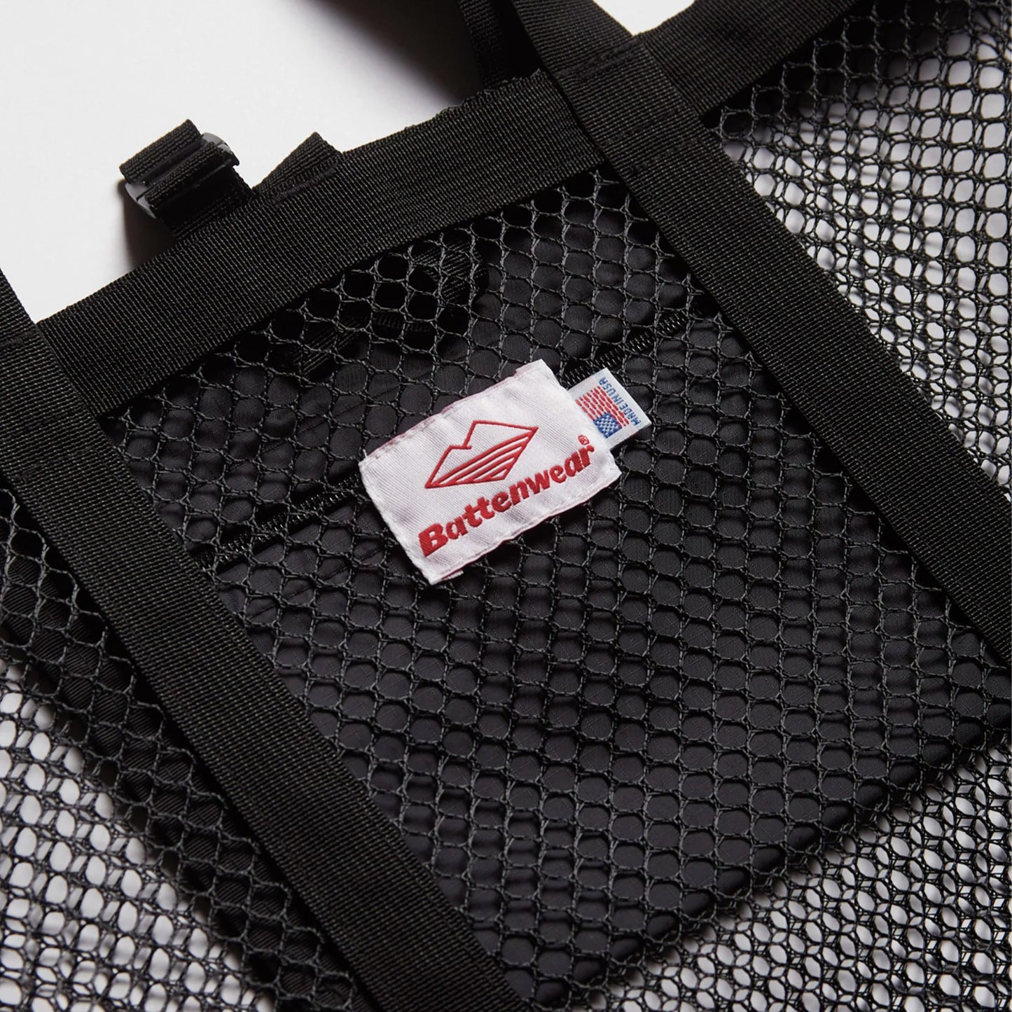Mesh Tote in Black/Black