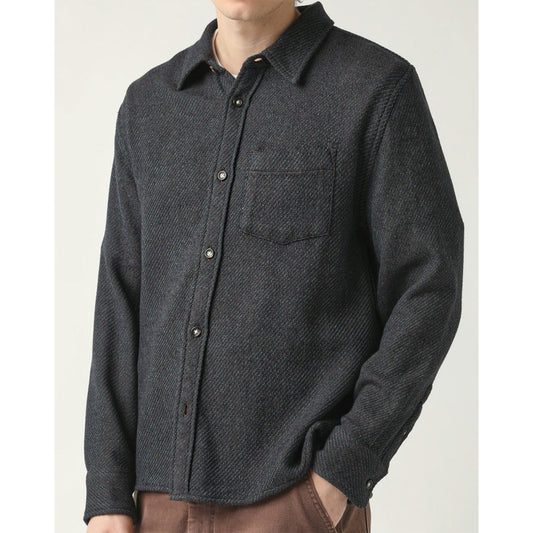 Midnight Twill L/S in Navy