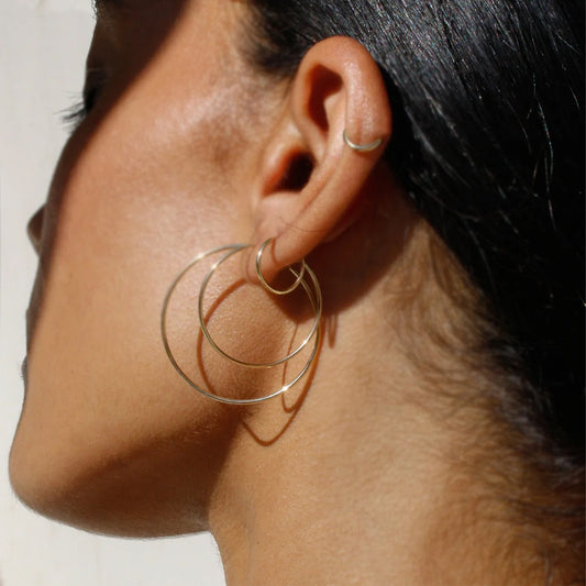 Nakita Hoops in 14kt Gold