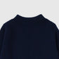 Navy Crewneck Sweater in Navy Blue