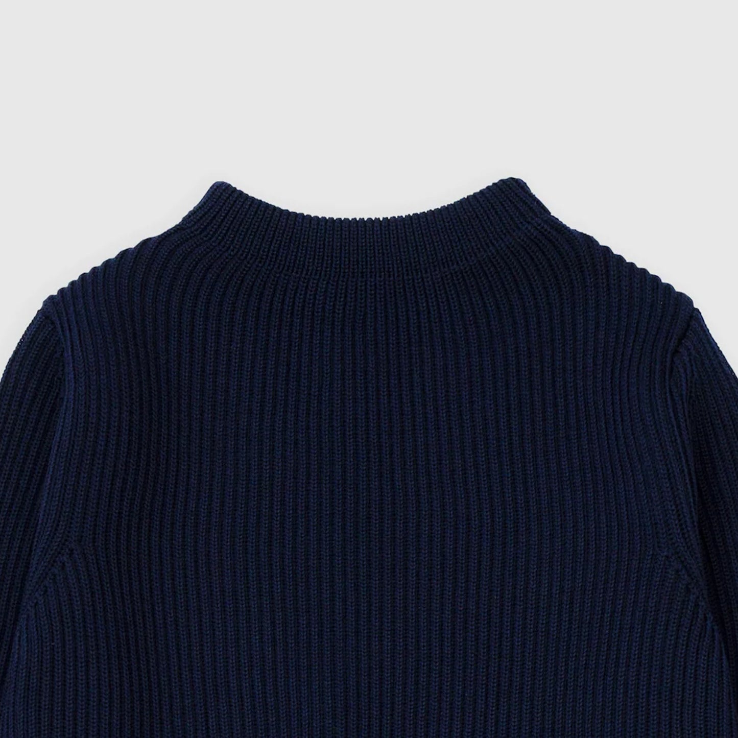 Navy Crewneck Sweater in Navy Blue