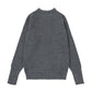 Navy Crewneck Sweater in Grey