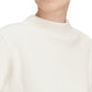 Navy Crewneck Sweater in Grey