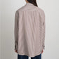 Nolan Shirt in Brown/White Stripe
