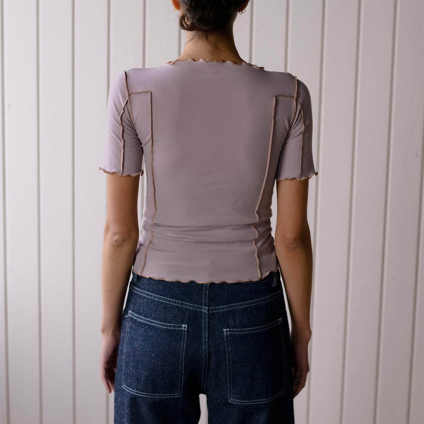 Omato 3/4 Sleeve in Verbe Purple