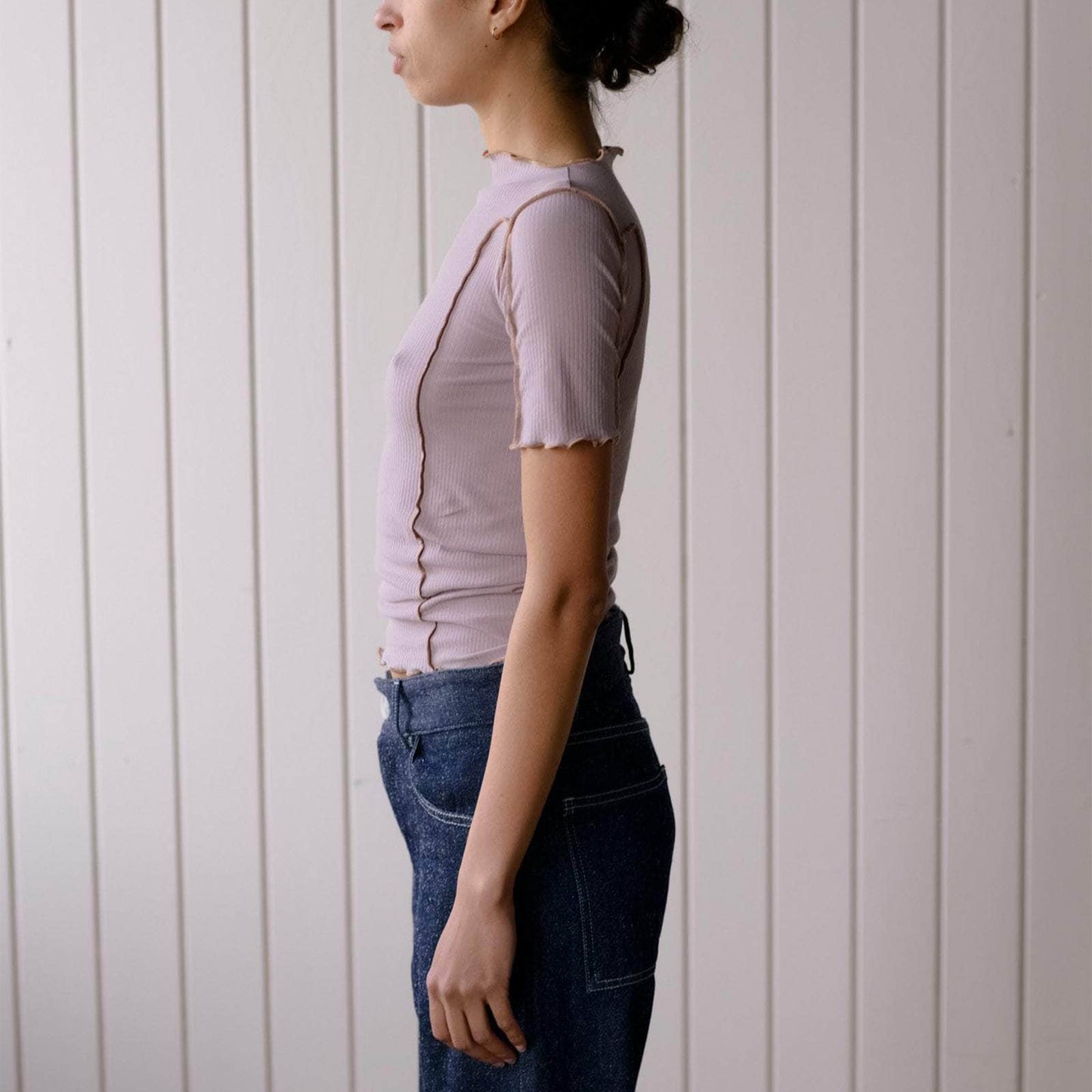 Omato 3/4 Sleeve in Verbe Purple