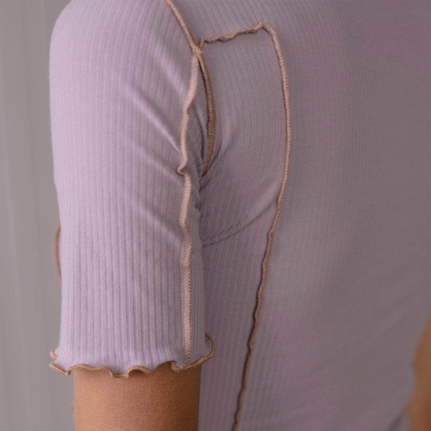 Omato 3/4 Sleeve in Verbe Purple