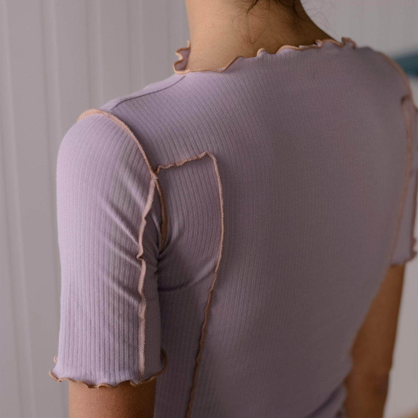Omato 3/4 Sleeve in Verbe Purple