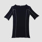 Omato 3/4 Tee in Black