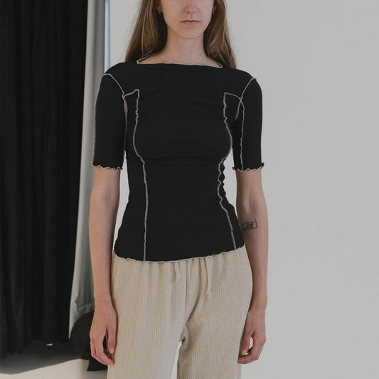 Omato 3/4 Tee in Black